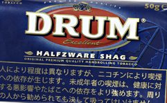鼓牌DRUM 手卷烟丝 · 荷兰产 · 50 枚装