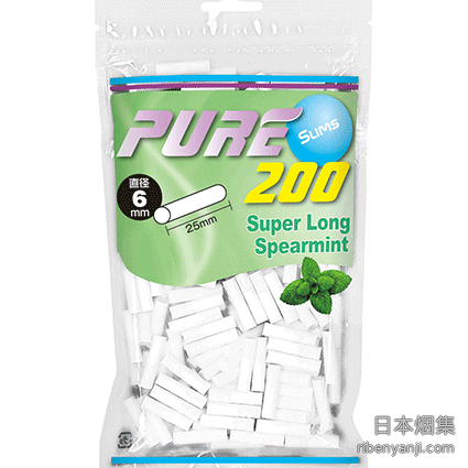 滤嘴 · 细支加长薄荷味 · 6×25mm · PURE