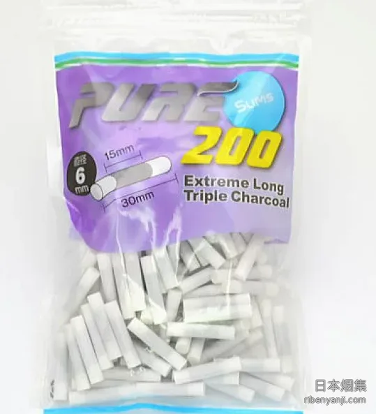 滤嘴 · 细支超长三重炭 · 6×30mm · PURE