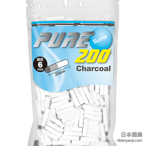 滤嘴 · 细支活性炭 · 6×25mm · PURE