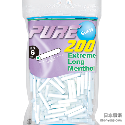 滤嘴 · 细支超长款薄荷味 · 6×30mm · PURE