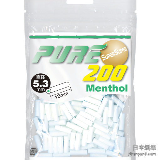 滤嘴 · 超细款薄荷味 · 5.3×18mm · PURE