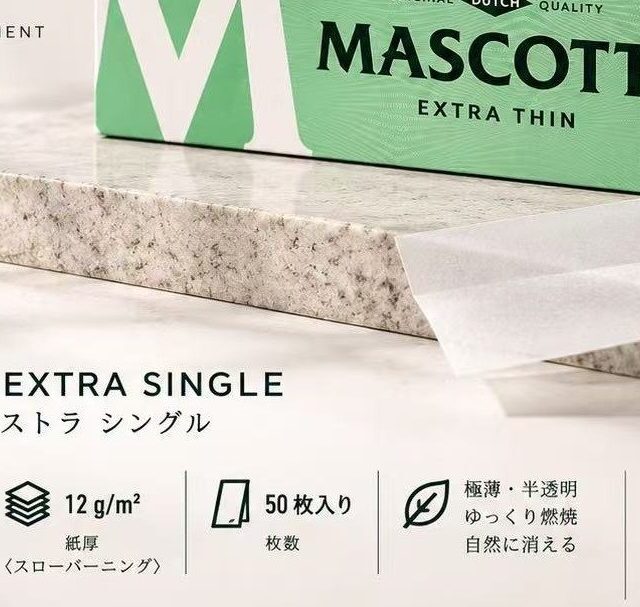 卷烟纸 · 超薄慢燃纸 · 68×35.8mm · MASCOTTE(虎牌)